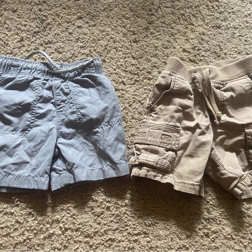 Old Navy Kids Cargo Shorts - Grey and Tan